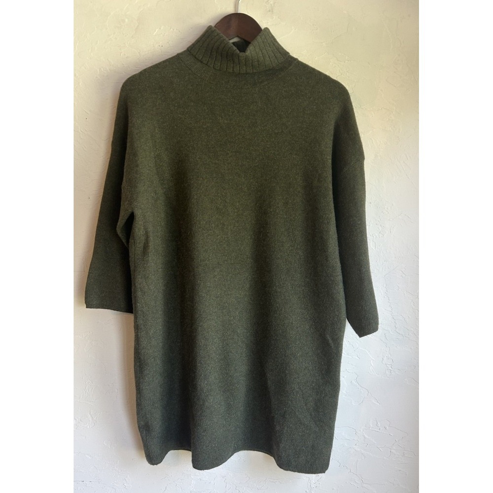 Pomander Place Olive Green Mini Sweater Dress